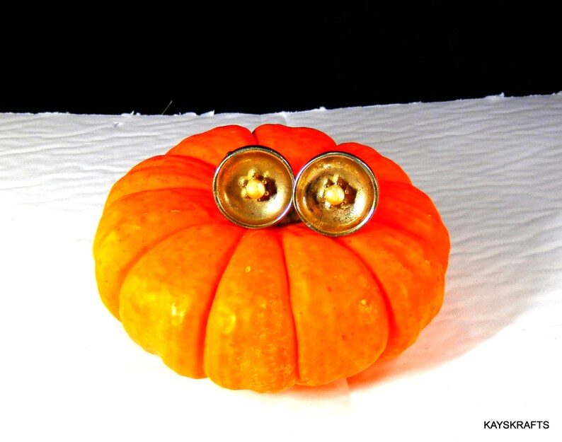 on sale Vintage Light Gold Tone Round Cuff Links With Faux Pearl Tuxedo Accessory Gift For Him