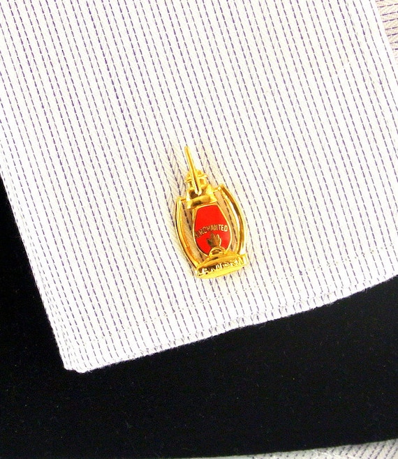 Enchanted Lantern Cuff Links Masonic MOVPER 10kt C