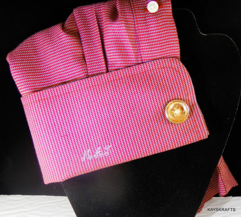 on sale Vintage Light Gold Tone Round Cuff Links With Faux Pearl Tuxedo Accessory Gift For Him