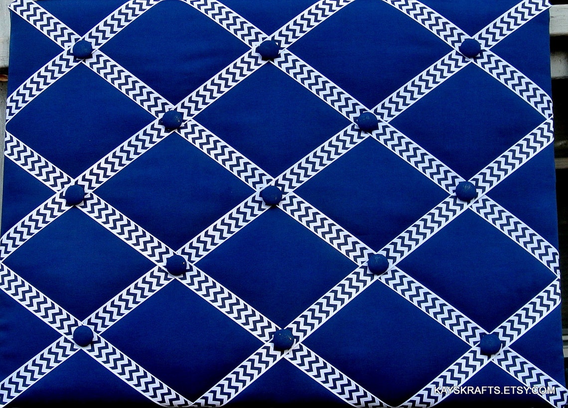Navy with Red White Blue Ribbon Memory Board French Memo Board Etsy