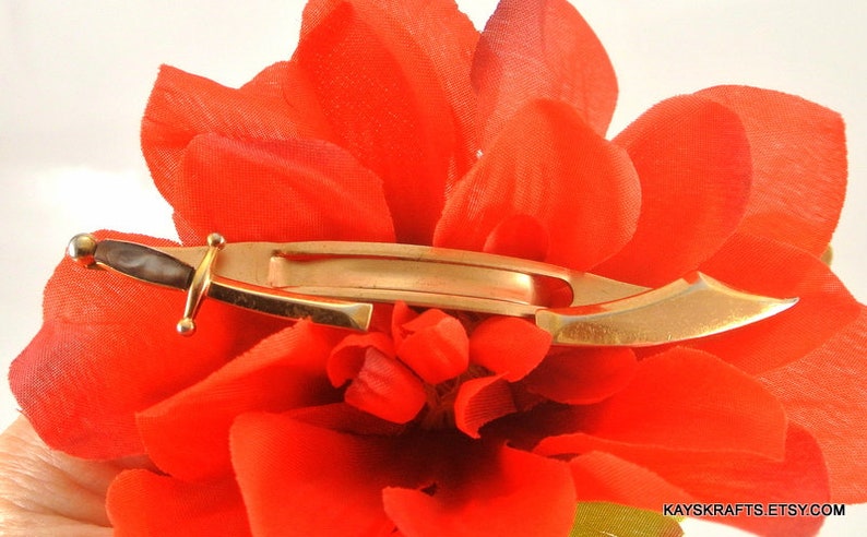 Swank Sword Tie Bar 1940 Vintage Tie Bar Swank Gold Tone Tie Bar Sword Saber Tie Bar