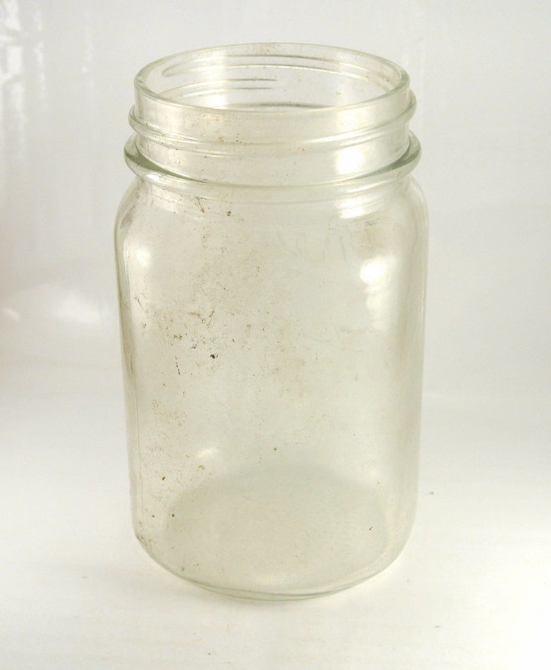 Vintage Pint Kerr Self Sealing Mason Jar Canning Jar Clear Etsy