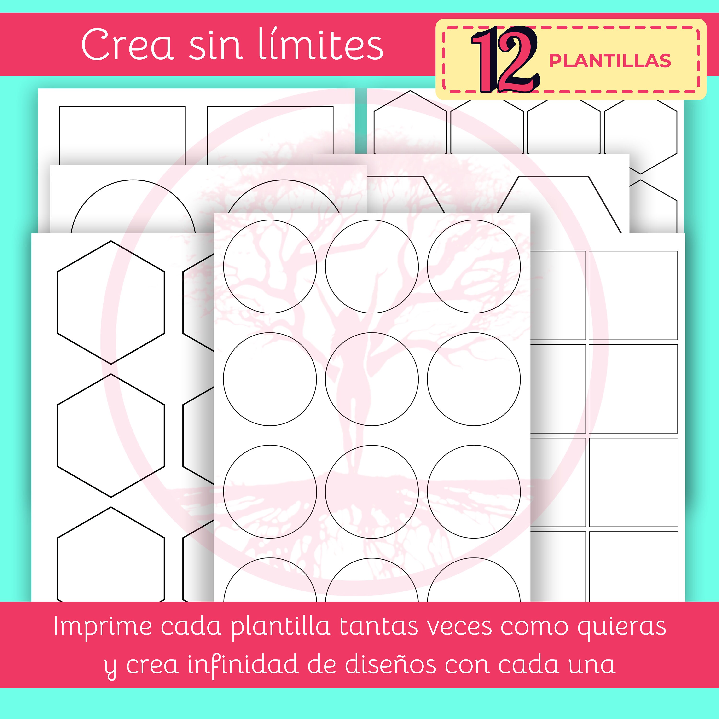 Zentangle Blank Templates for Pattern Creation | Mindfulness Doodles ...
