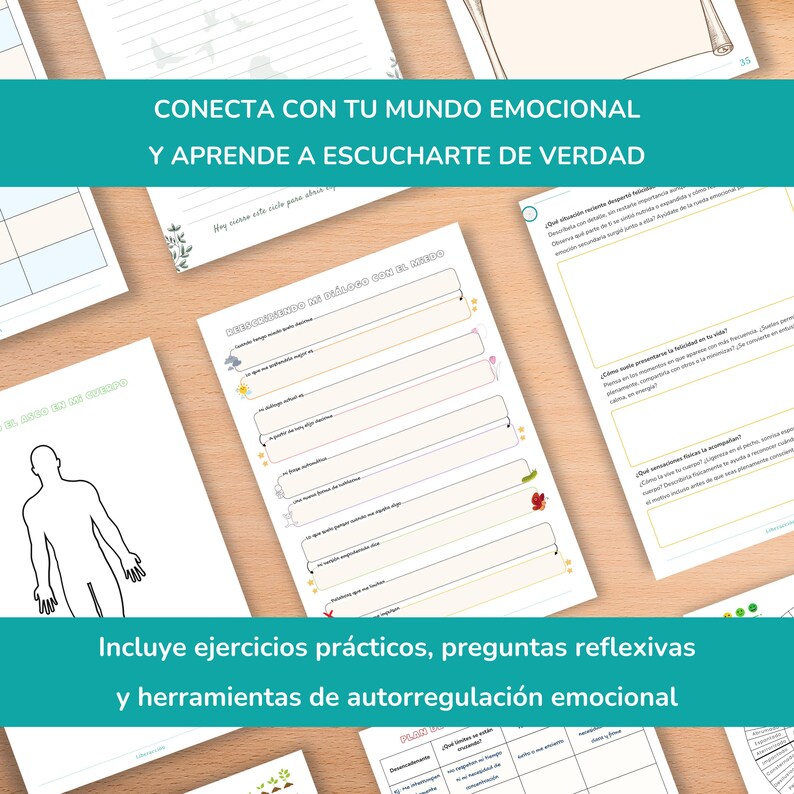 Rueda de las emociones en español | Cuaderno de terapia emocional ...