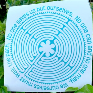 Labyrinth Decal Sticker - We Ourselves Must Walk the Path