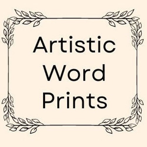 ArtisticWordPrints Etsy artisticwordprints-etsy