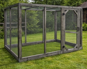 Planos de gallinero para construir uno mismo, plano fácil de gallinero para el patio trasero de 4x8, descarga en PDF, gallinero accesible