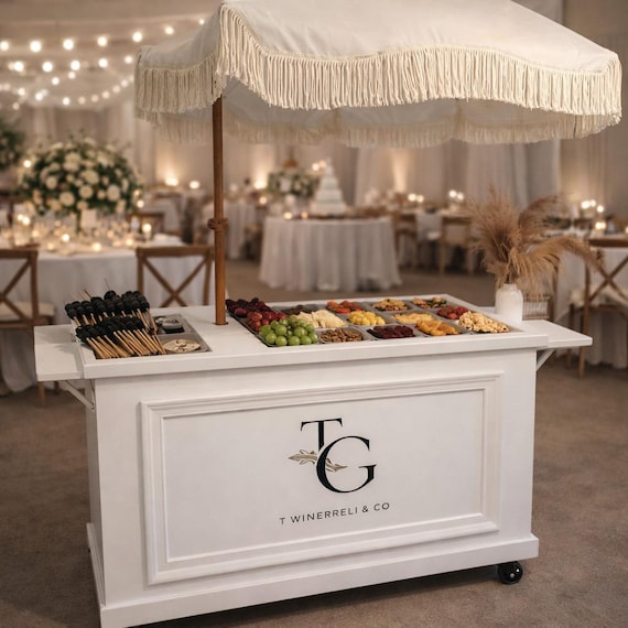 DIY Collapsible Charcuterie Cart Plans: Mobile Bar Cart PDF Download