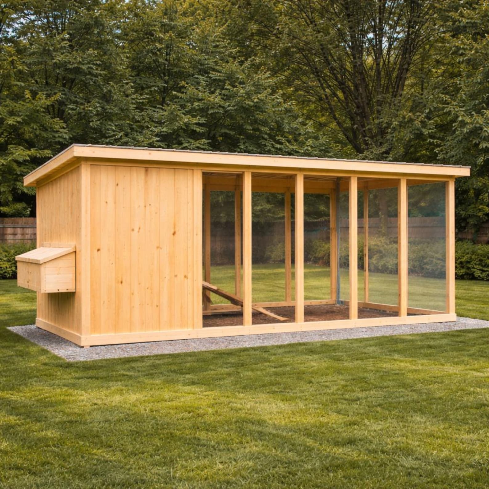 Large Chicken Coop Plans With Run, Walk in Chicken Coop DIY Plans ...