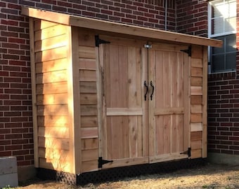 Garden Shed Build Plans, Farmhouse Shed Plans, Lean On Shed, Simple Backyard Shed Plans, Small Wooden Shed, PDF Download, Tool Shed Kit