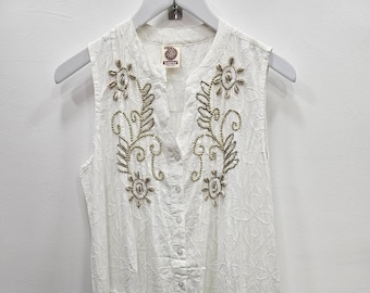 Robe en broderie italienne