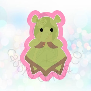Ogre baby security blanket cookie cutter
