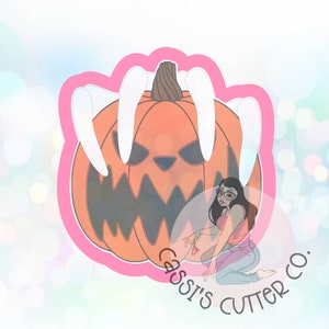 Skelly Hand Holding Pumpkin Cookie Cutter.