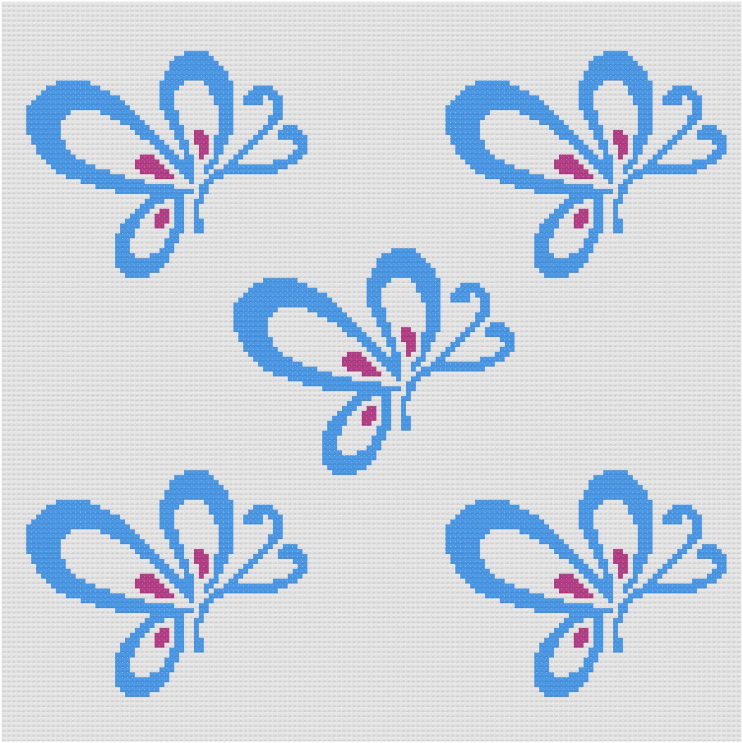 Flutterby Butterflies - Graphghan Crochet Pattern - Etsy