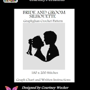 Bride and Groom Silhouette - Graphghan Crochet Pattern