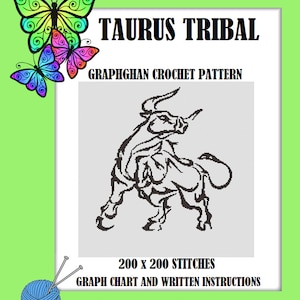 Taurus Tribal - Graph Chart and Written Instructions