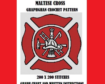 Maltese Cross - Graphghan Crochet Pattern