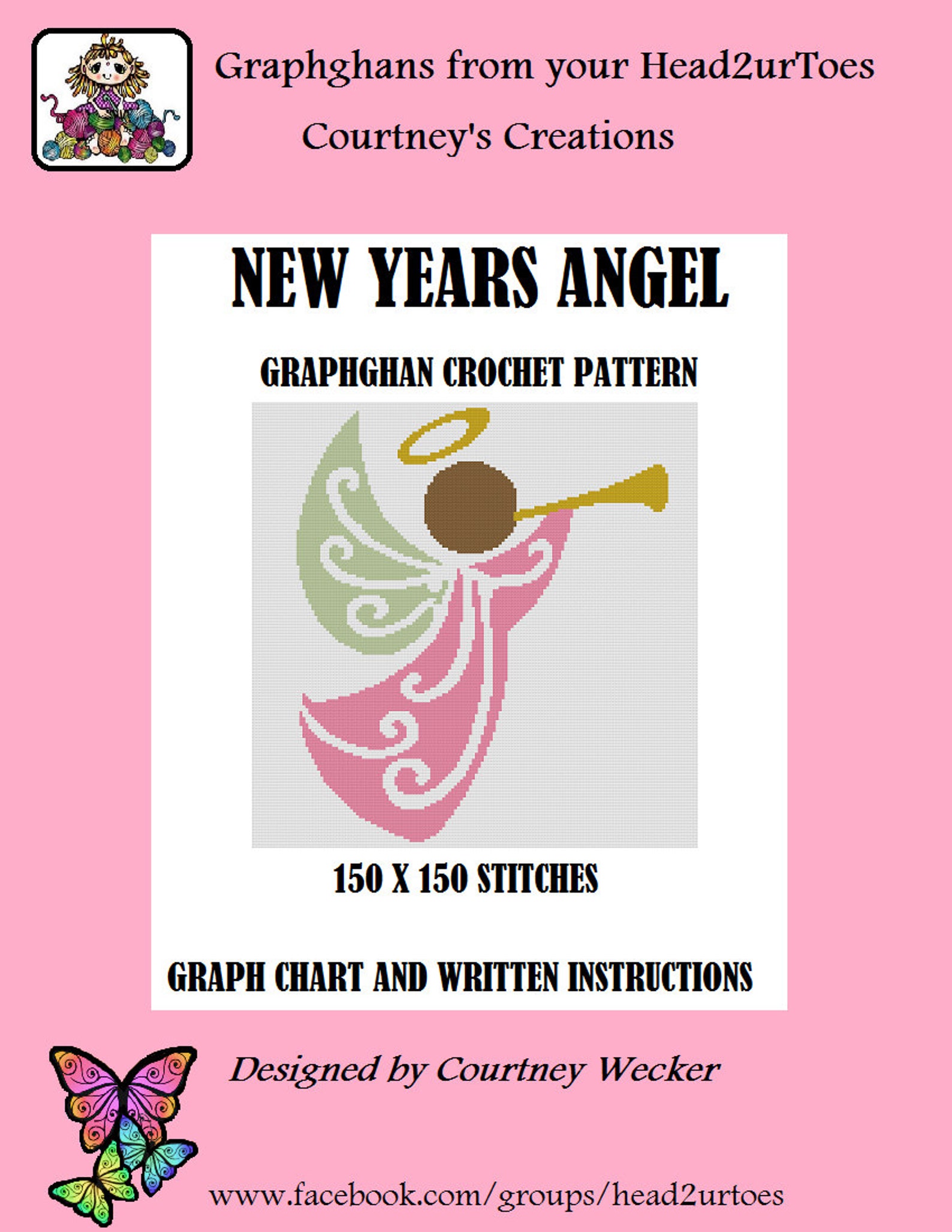 New Years Angel - Graphghan Crochet Pattern - Etsy