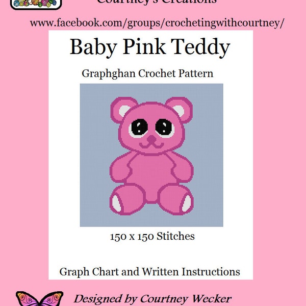 Baby Pink Teddy - Graphghan Crochet Pattern