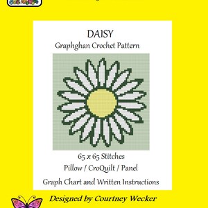 Flower Graphgan Pattern Daisy - Graphghan Crochet Pattern - Etsy