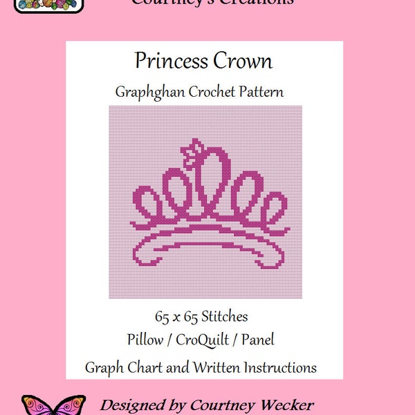 Couronne de princesse - Modèle de crochet Graphghan