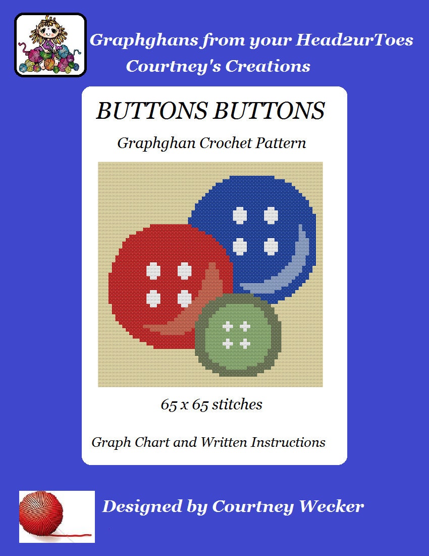 Buttons Buttons Graphghan Crochet Pattern