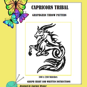 Capricorn Tribal - Graph Chart and Written Instructions