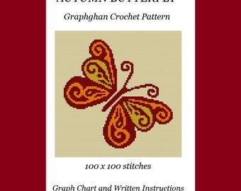 Autumn Butterfly - Graphghan Crochet Pattern