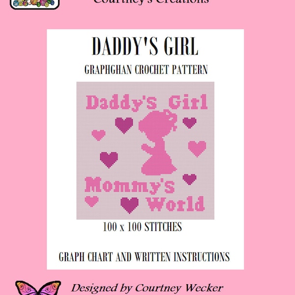 Daddys Girl - Modèle de crochet Graphghan