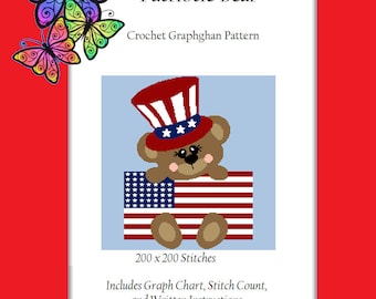 Patriotic Bear - Crochet Graphghan Pattern