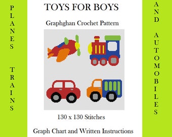 Toys for Boys - Graphghan Crochet Pattern