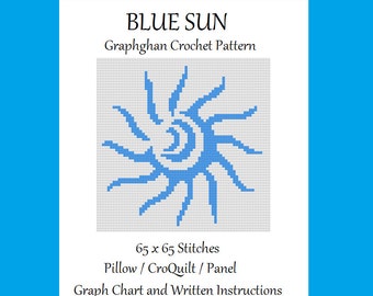 Soleil bleu - Graphghan Crochet Pattern