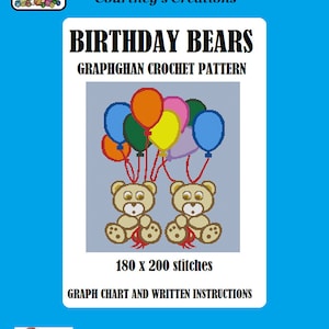 Birthday Bears - Graphghan Crochet Pattern
