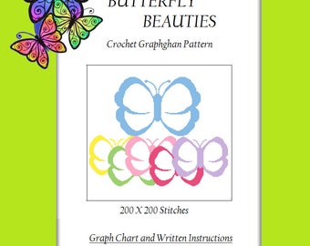 Butterfly Beauties - Crochet Graphghan Pattern