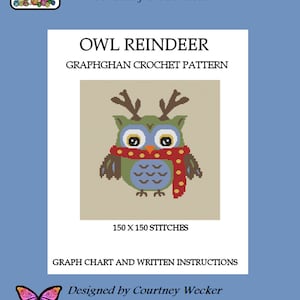 Owl Reindeer - Graphghan Crochet Pattern
