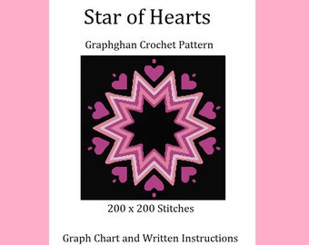 Star of Hearts - Graphghan Crochet Pattern