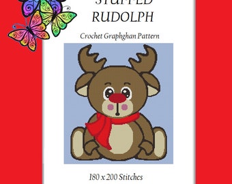 Stuffed Rudolph - Crochet Graphghan Pattern