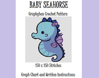 Baby Seahorse - Graphghan Crochet Pattern
