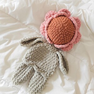 Poppy flower snuggler | flower snuggler | flower lovey | crochet flower snuggler | crochet flower | flower lovey | READY TO SHIP| flower