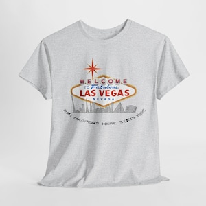 Las Vegas Heavy Cotton Tee, Vegas Vacation Shirt, Sin City Souvenir Tee, Unisex Cotton Tee, Free Shipping (2 shirts or more)