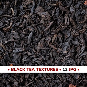 Sfondi con texture di tè nero, immagini stampabili / motivi macro - Uso commerciale, design di poster e volantini