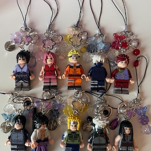 Handmade Naruto Keychain Charm, Anime Manga Gift