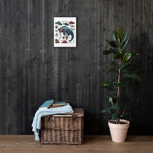 Deep Sea Monster Canvas | Sci-Fi Sea Creature Wall Art | Fantasy Ocean Decor