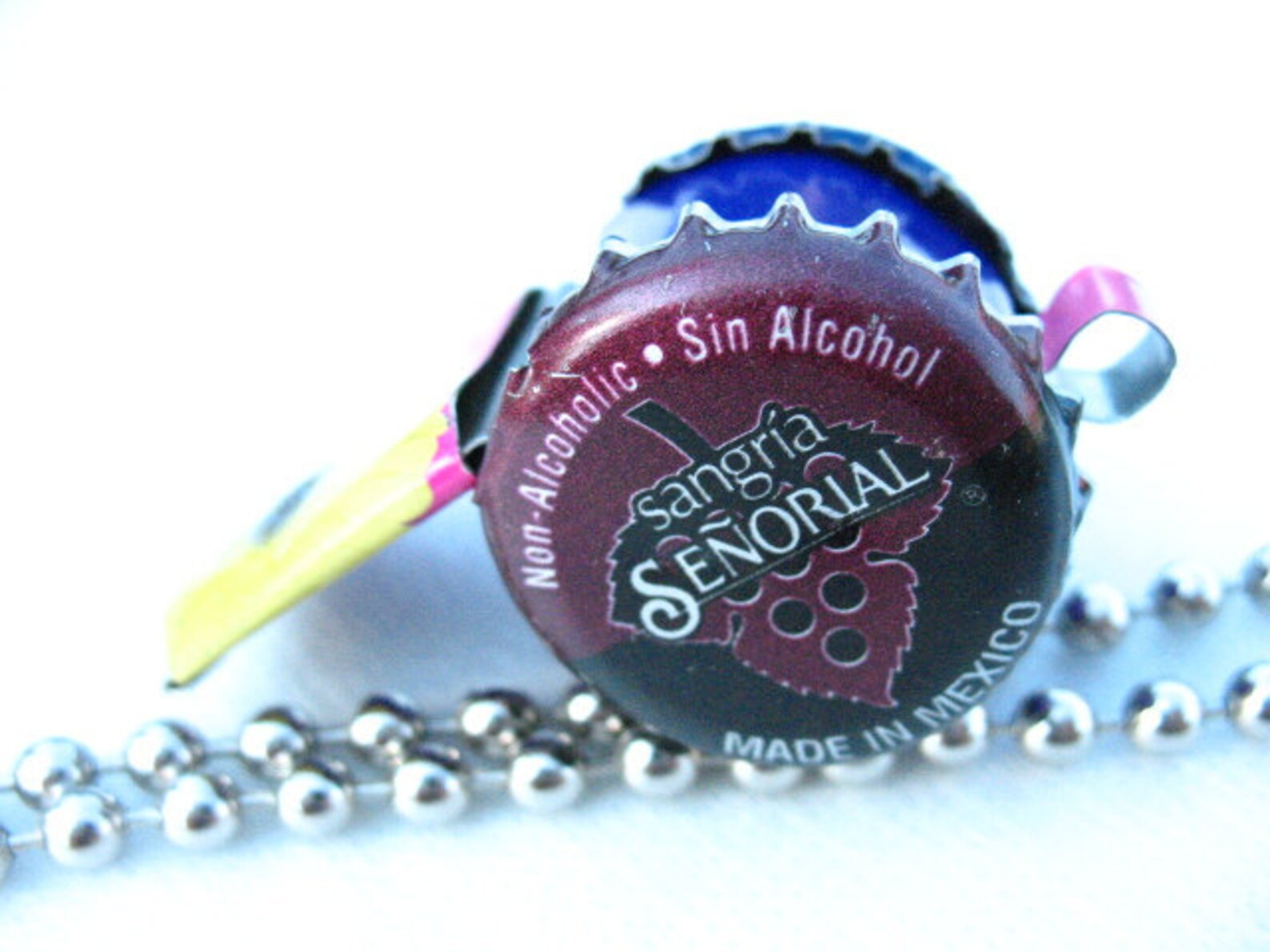 Bottle Cap Whistle Chula Purple Etsy