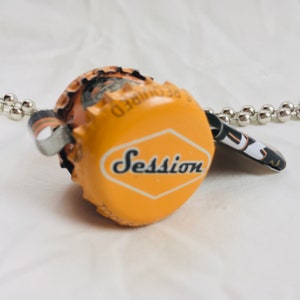 Whistle Toy | Pendant Necklace | Keychain and Lanyard | Recycled Toys | Fortune Teller | Orange Black whistle