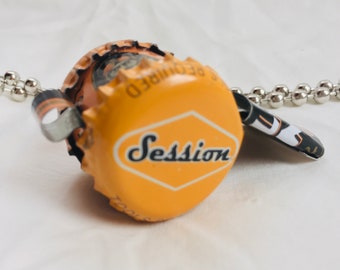 Whistle Toy | Pendant Necklace | Keychain and Lanyard | Recycled Toys | Fortune Teller | Orange Black whistle