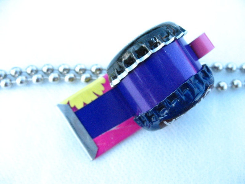 Bottle Cap Whistle Chula Purple Etsy