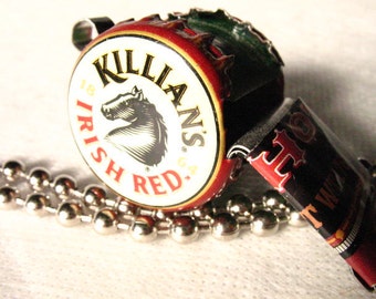 Beer Whistle | Irish Beer | Bottlecap Whistle | Party Favor | Recycled Art | Noise Maker | Art and Collectables | Keychains & Lanyards