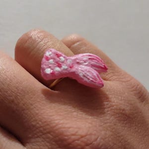 Mermaid tail Ring (Pale Pink,Dark Pink & White)