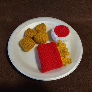 Crochet "Chicken Nuggets & Fries"